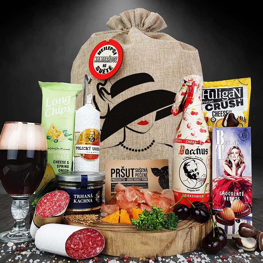 Gourmet táska női sörrel / Gurmánský pytel s Dámským pivem Gourmet táska női sörrel / Gurmánský pytel s Dámským pivem