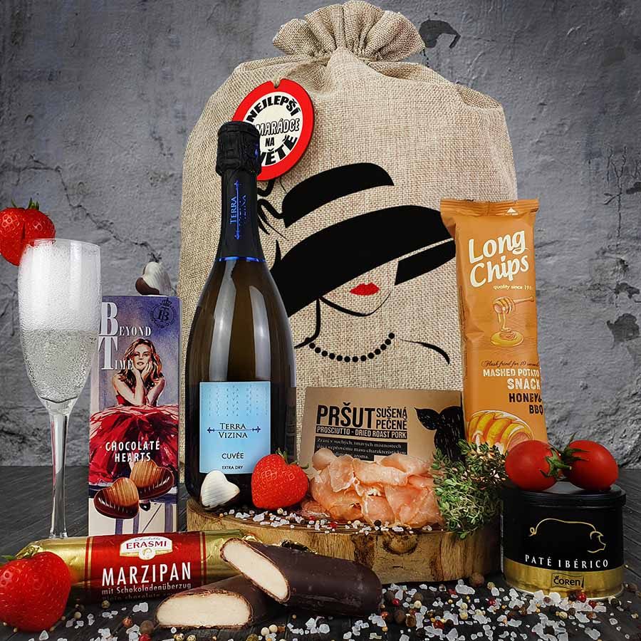 Ajándéktáska Prosecco-val / Dárkový pytel s Proseccem Ajándéktáska Prosecco-val / Dárkový pytel s Proseccem